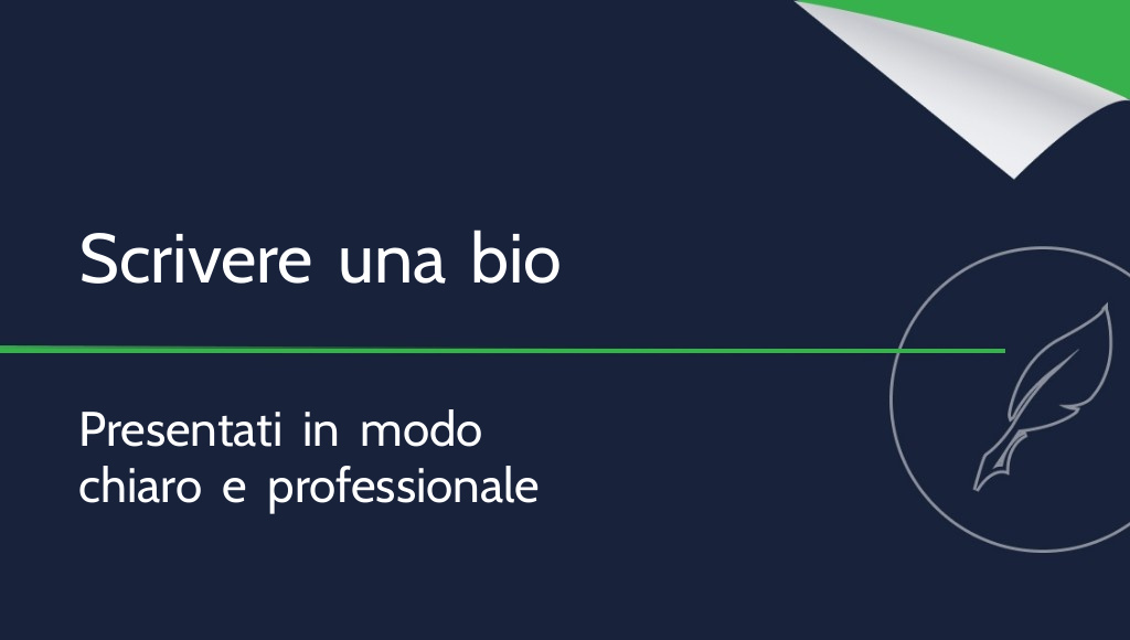 Come scrivere una bio? Cos'è una biografia professionale?