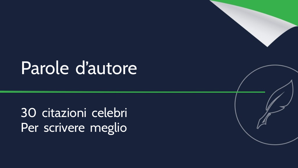 Consigli di scrittori famosi: 30 citazioni